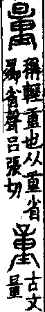 說文解字(大徐本) 重部．卷八上．頁7．右