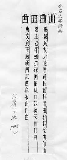 金石文字辨異 