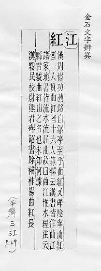 金石文字辨異 