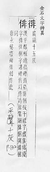 金石文字辨異 