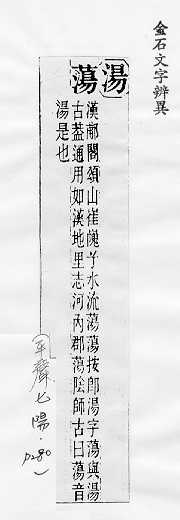 金石文字辨異 