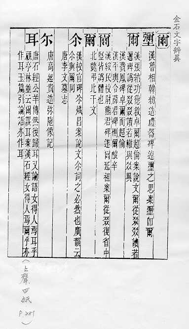 金石文字辨異 