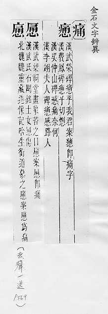 金石文字辨異 