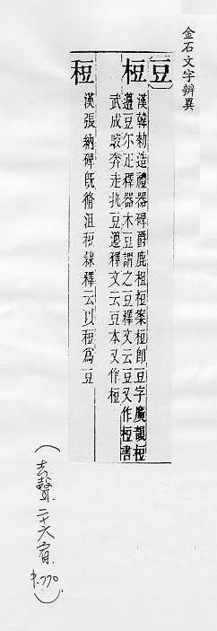 金石文字辨異 