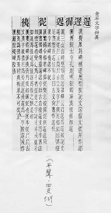 金石文字辨異 