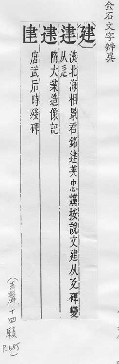 金石文字辨異 