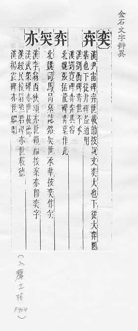 金石文字辨異 