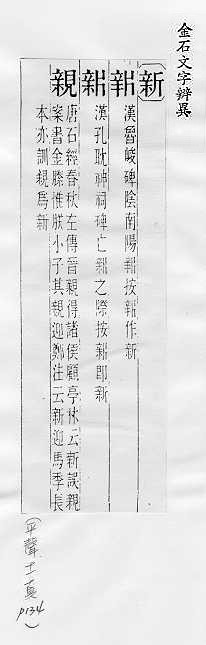 金石文字辨異 