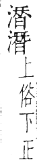 干祿字書 平聲．頁8．右