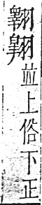 干祿字書 平聲．頁7．左