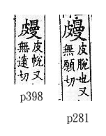 廣韻 上聲．二十阮．無遠切．頁281