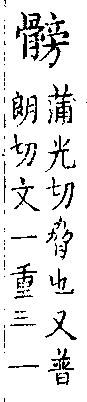 類篇 卷四中．骨部．頁145．上右