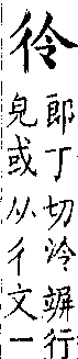 類篇 卷二中．彳部．頁65．下右