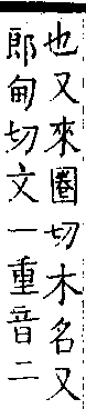 類篇 卷六上．木部．頁203．上右