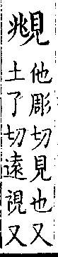 類篇 卷八下．見部．頁307．上右