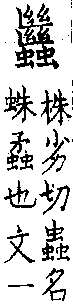 類篇 卷一三中．部．頁503．上右