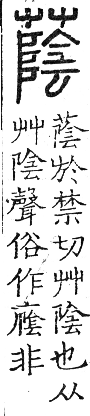 六書正譌 去聲．二十七沁韻．頁156．右