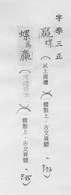 字學三正 