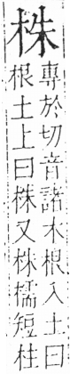 字彙 卷六．木部．頁30．左