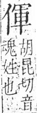 字彙 卷二．人部．頁33．左