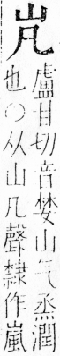 字彙 卷四．山部．頁27．右