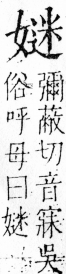 字彙 卷三．女部．頁78．右