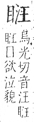 字彙 卷八．目部．頁59．右