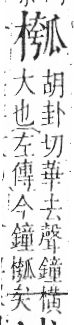 字彙 卷六．木部．頁50．右