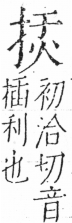 字彙 卷五．手部．頁46．左