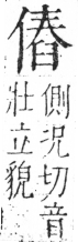 字彙 卷二．人部．頁38．右