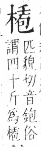 字彙 卷六．木部．頁44．左