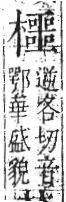 字彙 卷六．木部．頁61．左