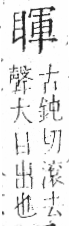 字彙 卷八．目部．頁61．左