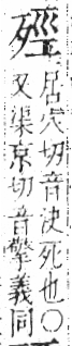 字彙 卷六．歹部．頁73．左