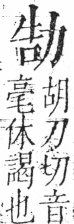 字彙 卷二．力部．頁70．右