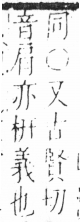 字彙 卷六．木部．頁40．右