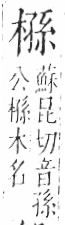 字彙 卷六．木部．頁49．右