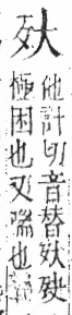 字彙 卷六．歹部．頁72．右