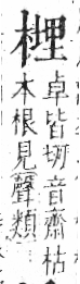 字彙 卷六．木部．頁48．左