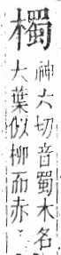 字彙 卷六．木部．頁57．右