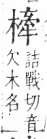 字彙 卷六．木部．頁56．右