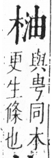 字彙 卷六．木部．頁39．左