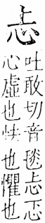 字彙 卷五．心部．頁2．右