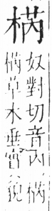 字彙 卷六．木部．頁38．右