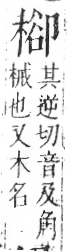 字彙 卷六．木部．頁46．右