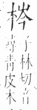 字彙 卷六．木部．頁36．右