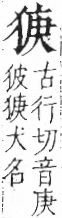 字彙 卷七．犬部．頁81．右