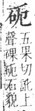 字彙 卷八．石部．頁72．右