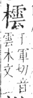 字彙 卷六．木部．頁54．左