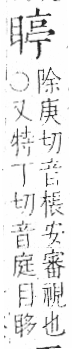 字彙 卷八．目部．頁61．左